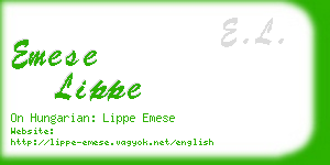 emese lippe business card